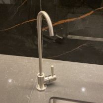 Stainless steel faucet for water  filtration systems